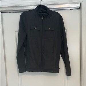 NWOT! Men's Alfani Charcoal Grey  Zip-Up Jacket